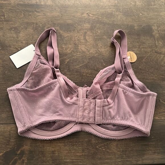 NWT WACOAL Retro Chic Underwire Bra Toadstool 855186 Sz-34DD - Picture 5 of 11